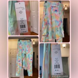 Nanette Lepore Pastel Tie-Dye Tank and Leggings Set